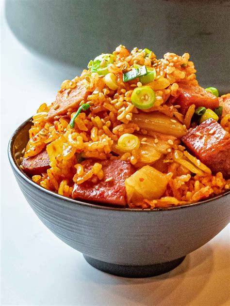 Kimchi Fried Rice With Spam Drive Me Hungry