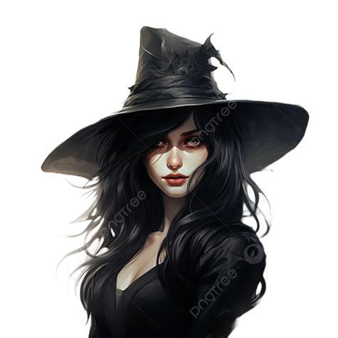 Witch Black Hat With Transparent Background Witch Black Transparent