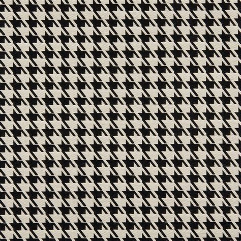 Black And White Houndstooth Pattern Damask Upholstery Fabric Ebay