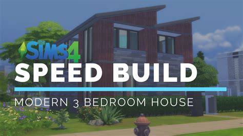 Modern 3 Bedroom House Speed Build The Sims 4 Youtube