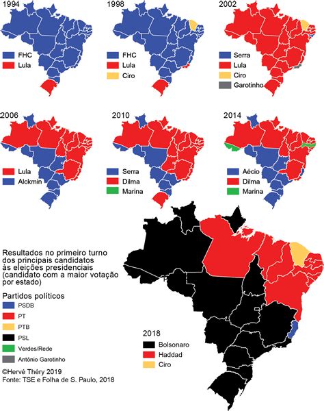 Análise cartográfica da eleição presidencial de 2018