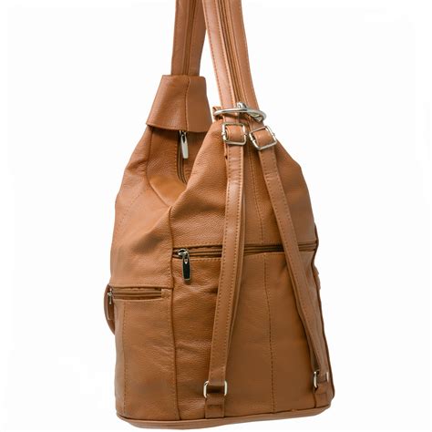 womens leather backpack purse sling shoulder bag handbag 3 in 1 convertible bag ebay