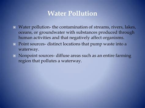 Ppt Water Pollution Powerpoint Presentation Free Download Id3781649