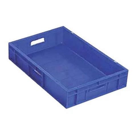 Blue Rectangular Plastic Crates At Best Price In Ahmedabad Id 19944770212