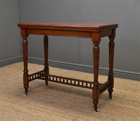 Accent your living room with a coffee, console, sofa or end table. Arts & Crafts Antique Walnut Console Table / Games Table ...