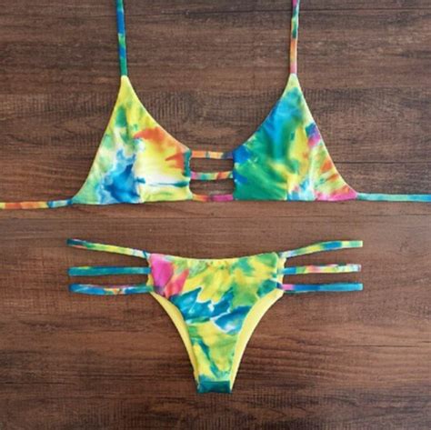 Sexy Split Printing Bikini We7604op Bikini Sets Bikini Bum Swimwear