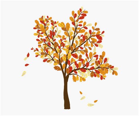 Fall Trees And Leaves Clip Art Picture Of Tree With Oak Tree With