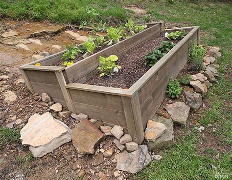 How To Build An Organic Raised Bed On A Sloped Yard Deeply Southern