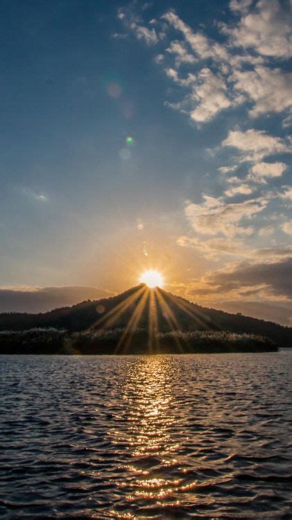 Les Fonds Décran Coucher De Soleil Lac Montagne Nature Lac Cascade