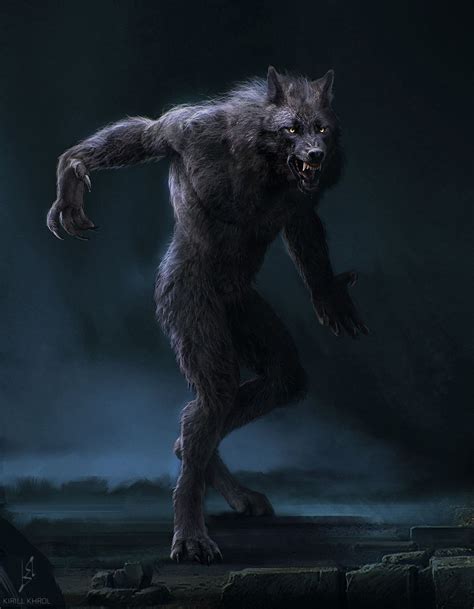 Artstation Werewolf Kirill Khrol Lobisomem Lobisomens Fotos De