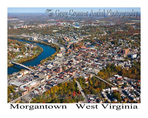 Aerial Photo Of Morgantown West Virginia America From The Sky
