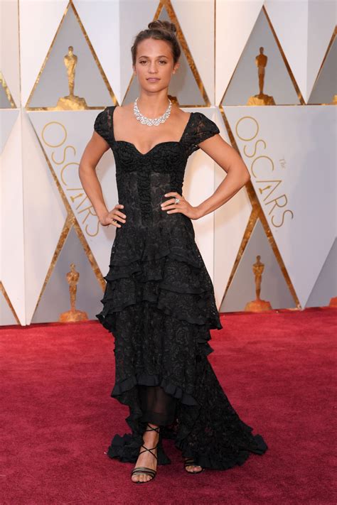 Alicia Vikander Oscars 2017 Red Carpet In Hollywood • Celebmafia