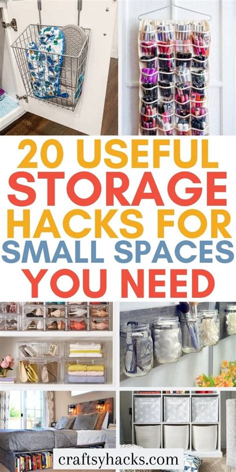 20 Practical Storage Ideas For Small Spaces Craftsy Hacks