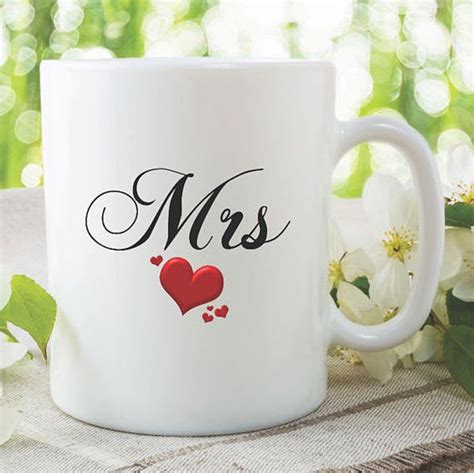 Let us help you find a memorable gift today. Mrs Mug Wedding Gift Bride Present Gift For Her Best ...