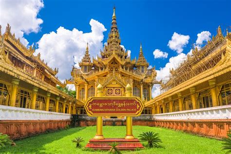 Bago Myanmar At Kambawzathardi Golden Palace Stock Photo Image Of