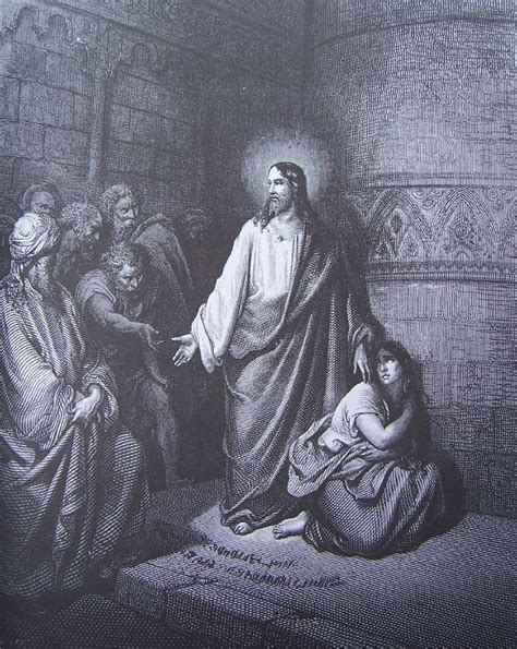 Bible Illustrée Par Gustave Doré Jean 8 1 12 Jésus Et La Femme