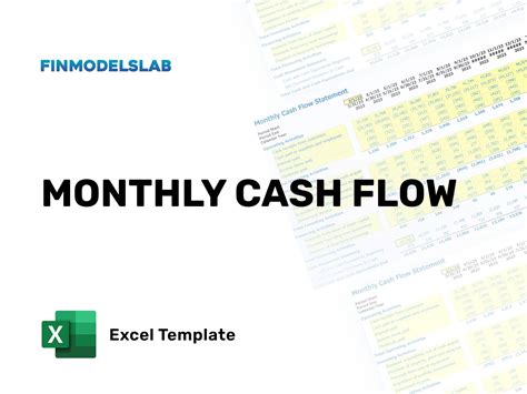 Monthly Cash Flow Template Excel Finmodelslab