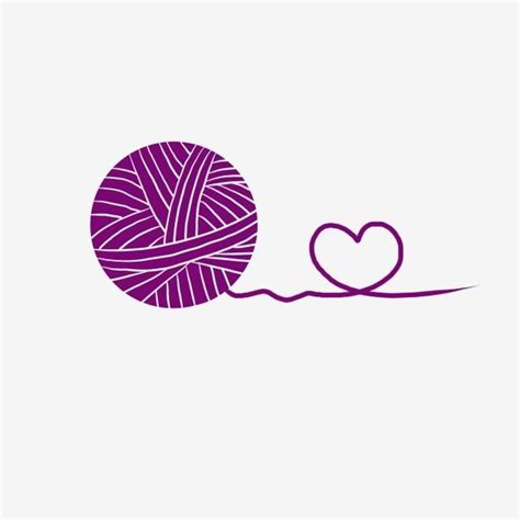 Yarn Purple Clipart Hd Png Purple Yarn And Love Purple Wool Round