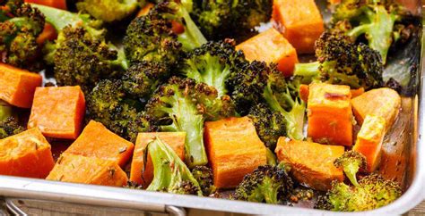 <p>try a new take on sweet potatoes by adding a little bit of spice. Sweet.potatoes Broccoli.and.cauliflower ~ Roasted Sweet ...