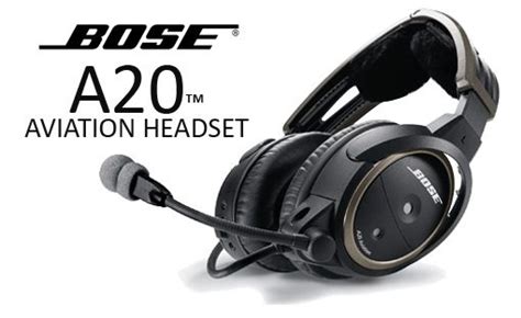 Bose A20® Anr Headset Dual Ga Plugs With Bluetooth Aircraft