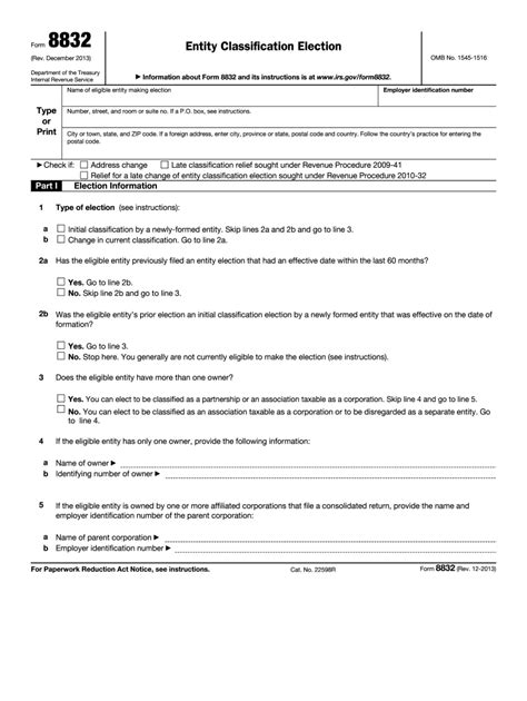 Form 8832 Fill Out And Sign Online Dochub