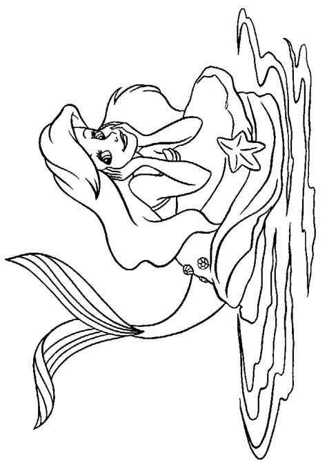 Mica Sirena Desene Animate Fise Planse De Colorat Desenat