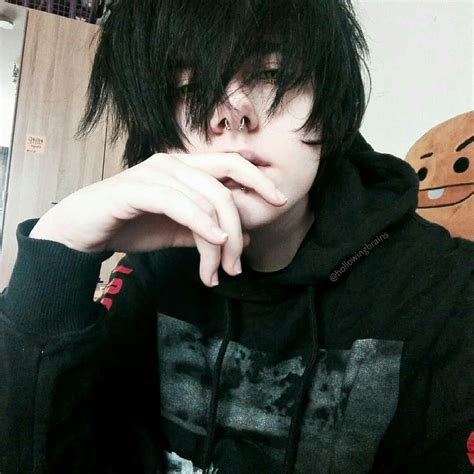 30 Trends Ideas Aesthetic Emo Boy With Black Hair Rings Art