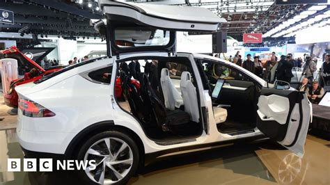 Tesla Unveils Model X Car With Falcon Wing Doors Bbc News