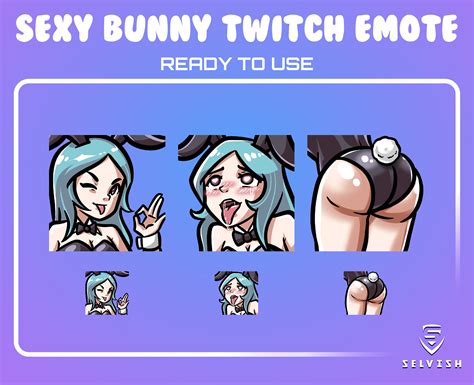Sexy Bunny Twitch Emotes Etsy