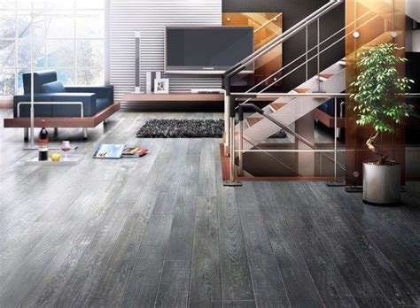Grey Hardwood Floors In Interior Design And Cool Color