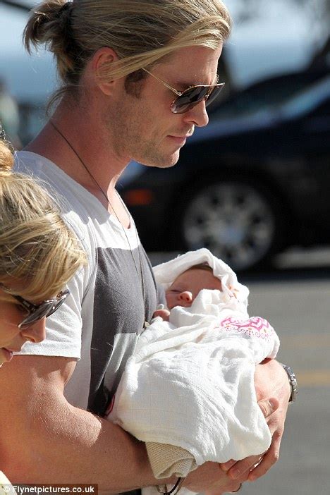 Chris Hemsworth Enjoys Sunny Stroll With His Two Girls Elsa Pataky And