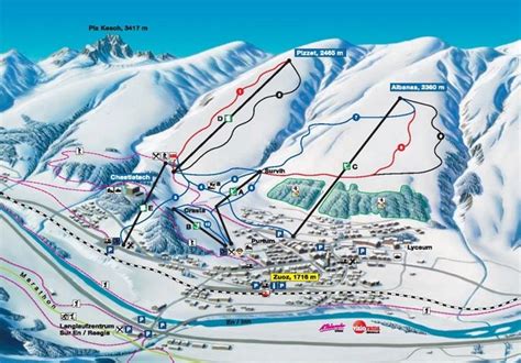 St Moritz Zuoz Piste Map In Ski Trails Map Trail Maps