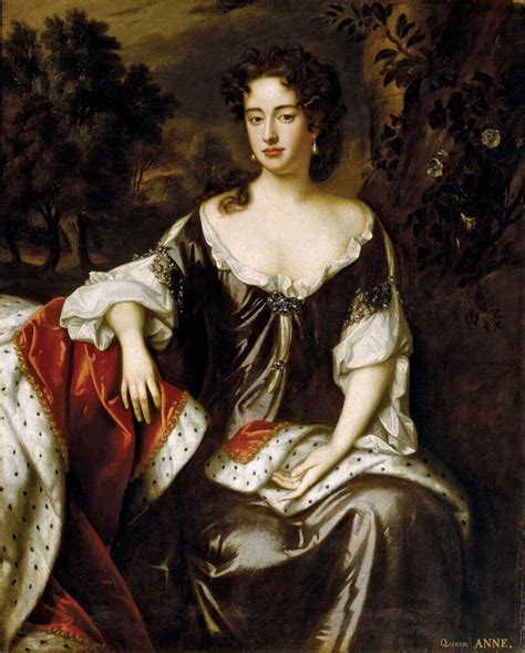 Portrait Of Queen Anne As A Young Woman By Willem Wissing And Jan Van