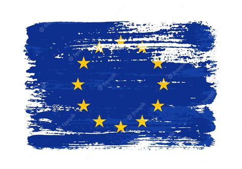 Premium Vector Grunge European Union Flag