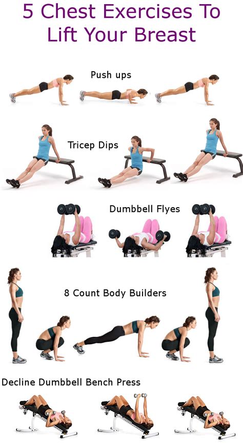 5 Chest Exercises To Lift Your Breast Exercises Workout And Gym