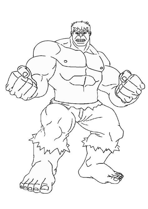 Hulk Para Colorir Desenhos Grandes Para Imprimir Em Folha A