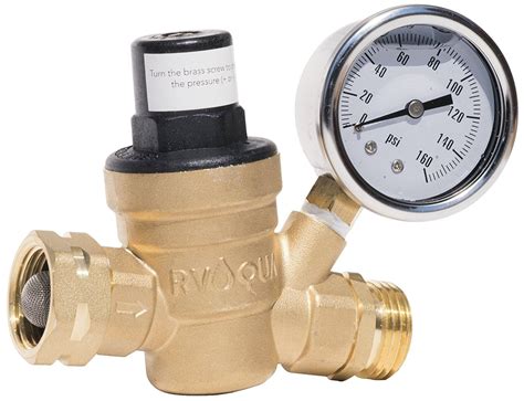 Rvaqua M11 45psi Water Pressure Regulator For Rv Camper Brass Lead