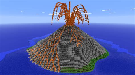 Minecraft Erupting Volcano By Ludolik On Deviantart