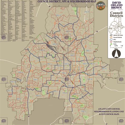Atlanta City Council District Map Maps For You