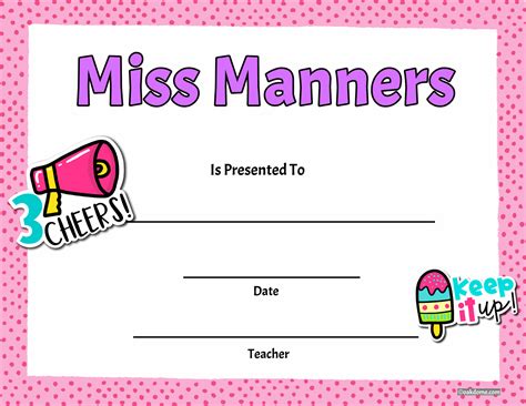 Free Fast Student Award Generator Miss Manners