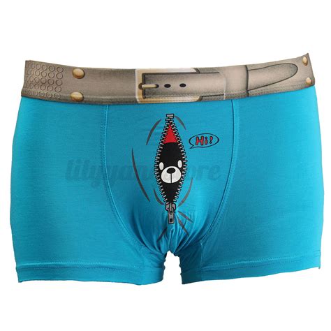 Mens Underwear Boxers Briefs Funny Swim Trunks Sexy Underpants Bottoms
