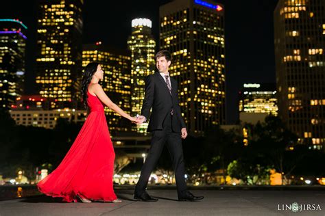 Downtown Los Angeles Engagement Tara And Mike