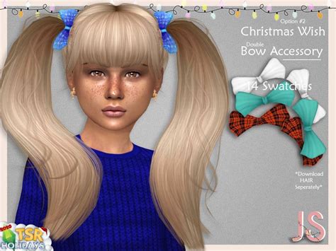 Christmas Wish Double Bow Accessory Bow Accessories Hair Bows