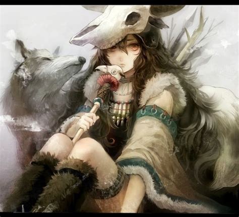 Anime Girl With Wolf Manga Pinterest Wolves Posts
