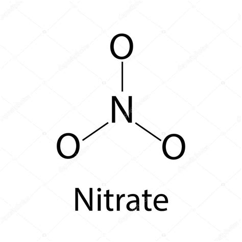 La Fórmula Química Del Nitrato Infografías Ilustración Vectorial