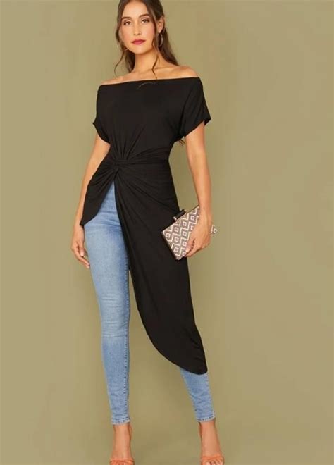 Off The Shoulder Twisted Tunic Off The Shoulder Tunic Off The Shoulder Fashion