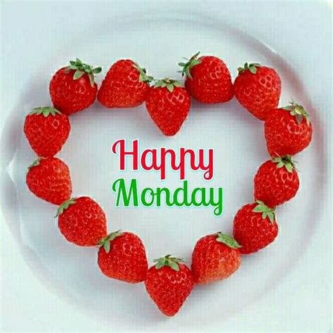 Happy Monday Strawberry Heart Monday