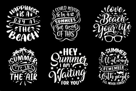 Summer Typography T Shirt Design Bundle Graphic By Creative Shirts · Creative Fabrica