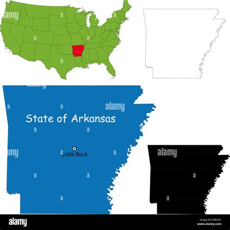 Arkansas County Map Hi Res Stock Photography And Images Alamy