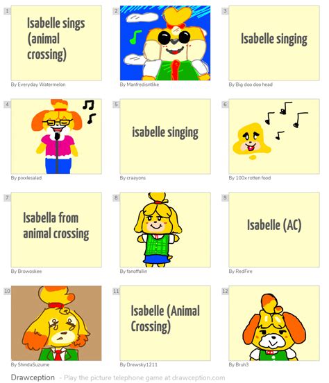 Isabelle Sings Animal Crossing Drawception